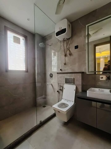 Bathroom in 3 BHK Apartment at Saket – for Rent
