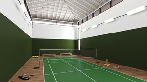 Staircase in 3.5 BHK Apartment at Mahindra Newhaven, Singasandra – for Sale