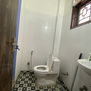 Bathroom in 2 BHK Builder Floor at Chattarpur – for Rent