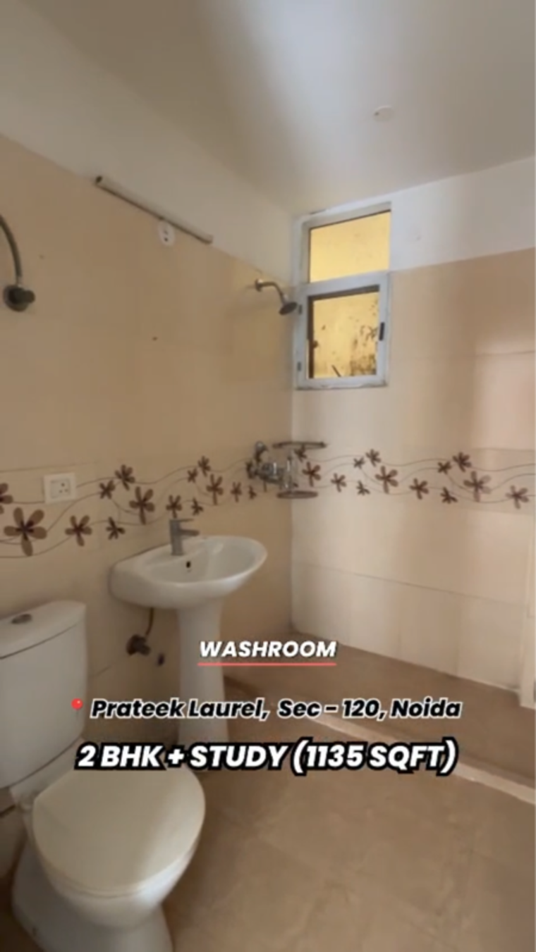 Bathroom, prateek-laurel 2 Bedroom 1135 Sq.Ft. Apartment In Sector 120 Noida 9623955