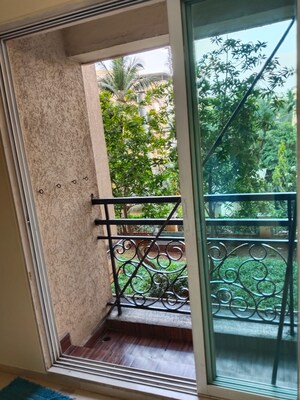Balcony in 1 BHK Apartment at Cosmos Jewels, Ghodbunder Road – for Rent