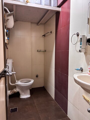 Bathroom in 1 BHK Apartment at KIPL Morya, Kasarvadavali – for Rent