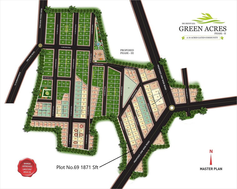 Exterior View, sri-green-acres  1871 Sq.Ft. Plot In Byagadadenahalli Bangalore 9624040