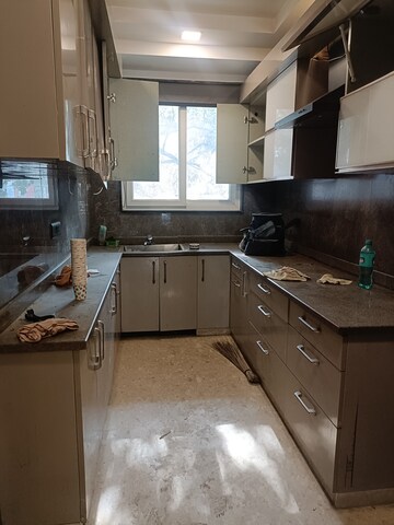 Kitchen in 3 BHK Builder Floor at Sushant Lok I – for Rent