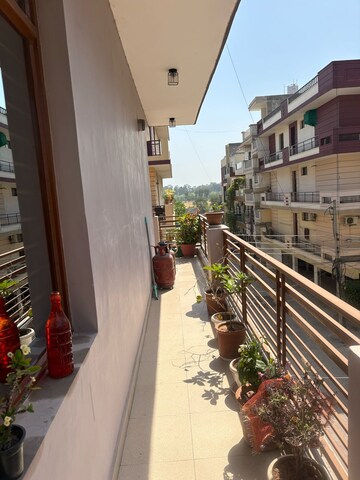 Balcony in 3 BHK Apartment at Shri Devaji Residency, Dhakoli – for Sale
