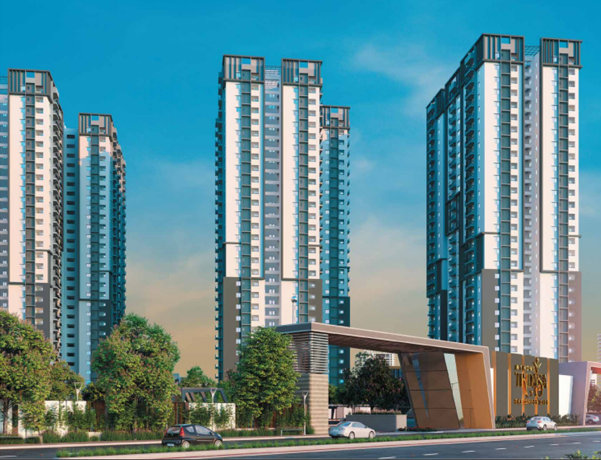 2.5 BHK + Study Room Apartment For Sale in My Home Tridasa