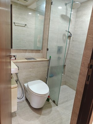 Bathroom in 1 BHK Apartment at Hiranandani Zen Maple, Powai – for Rent