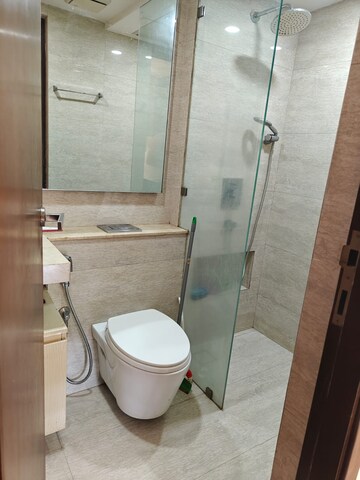 Bathroom in 1 BHK Apartment at Hiranandani Zen Maple, Powai – for Rent