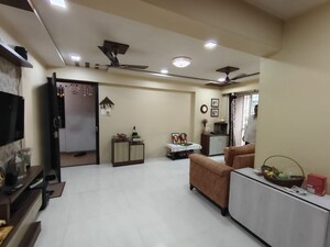 Living Room in 2 BHK Apartment at Raunak Unnathi Greens, Kasarvadavali – for Rent