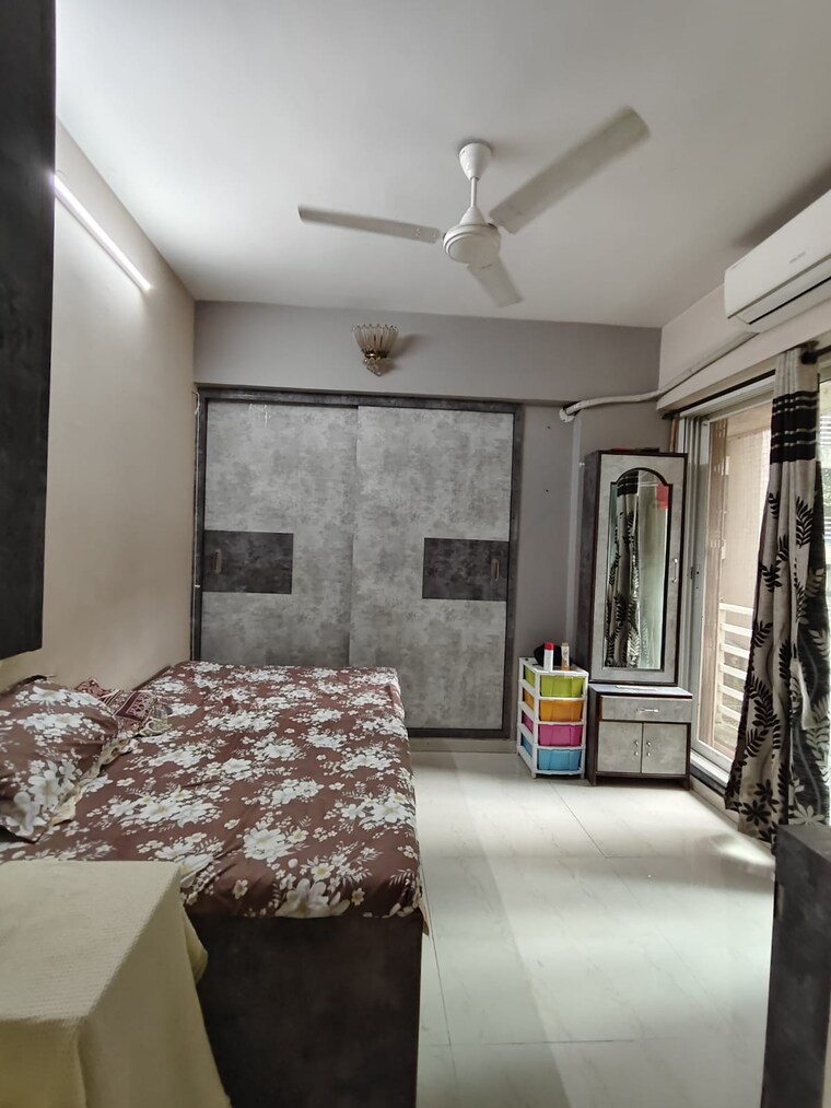 Bedroom, raunak-unnathi-greens 2 Bedroom 600 Sq.Ft. Apartment In Kasarvadavali Thane 9624204
