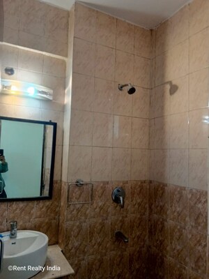Bathroom in 3 BHK Apartment at Vasant Kunj – for Rent
