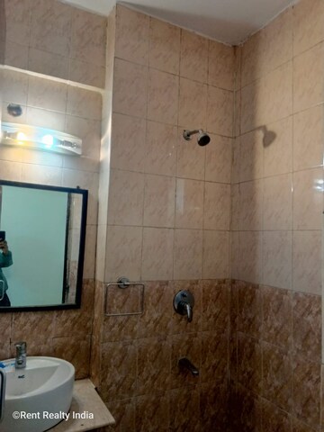 Bathroom in 3 BHK Apartment at Vasant Kunj – for Rent