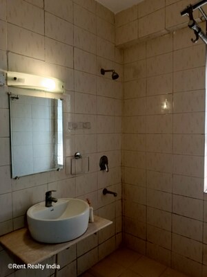 Bathroom in 3 BHK Apartment at Vasant Kunj – for Rent