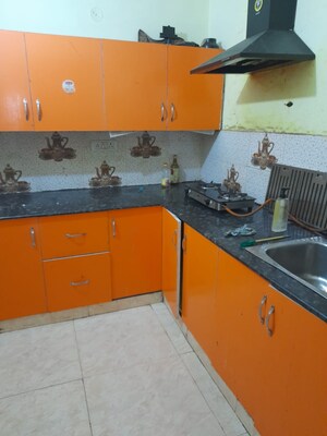 Kitchen in 2 BHK Builder Floor at Saket – for Rent