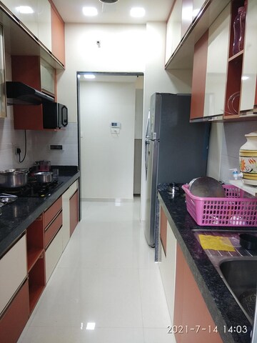Kitchen in 1 BHK Apartment at Hiranandani Meadows, Manpada – for Rent