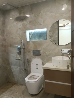 Bathroom in 3 BHK Apartment at Dwarka – for Rent