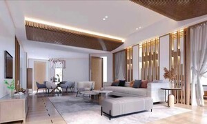 Living Room in 3 BHK Apartment at Kolte Patil 24K Manor Towers, Pimple Nilakh – for Sale