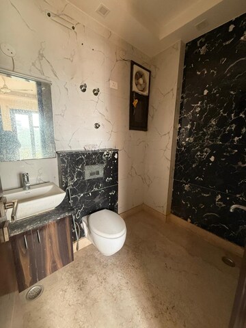 Bathroom in 3 BHK Apartment at Shubh Niketan Apartments, Paschim Vihar – for Rent