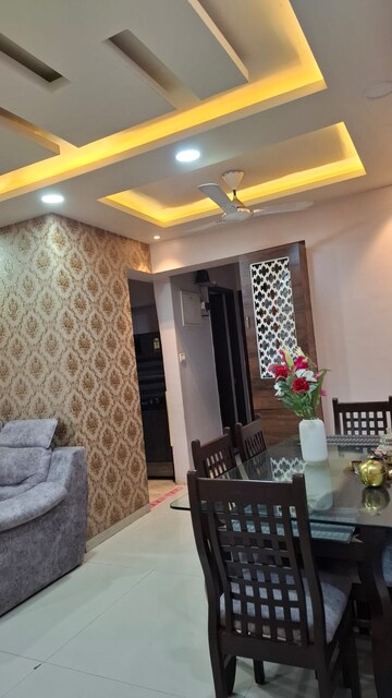 Living Room in 3 BHK Apartment at Tharwani Rosewood Heights, Kharghar Sector 10 – for Rent