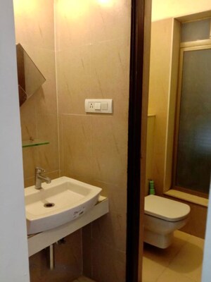 Bathroom in 1 BHK Apartment at Lodha Splendora, Ghodbunder Road – for Rent