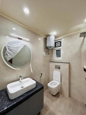 Bathroom in 2 BHK Apartment at Paryavaran Complex – for Rent