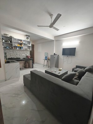 Living Room in 1 BHK Builder Floor at Saket – for Rent