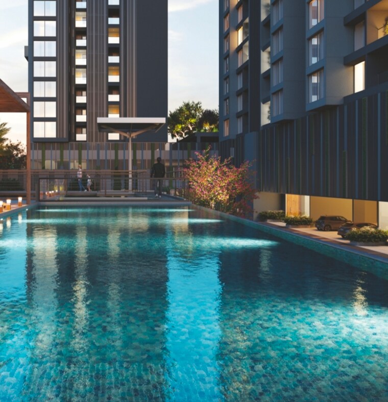 Swimming Pool, mihir-amara 2 Bedroom 1150 Sq.Ft. Apartment In Wakad Pune 9624900