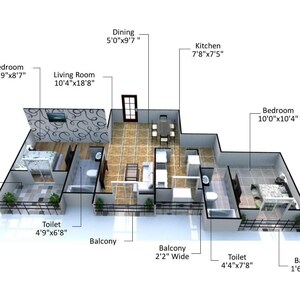 Master Plan in 2 BHK Apartment at Lashkaria Green Towers, Tepgaon – for Sale
