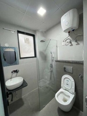 Bathroom in 1 BHK Builder Floor at Saket – for Rent