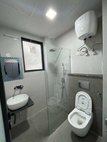Bathroom in 1 BHK Builder Floor at Saket – for Rent