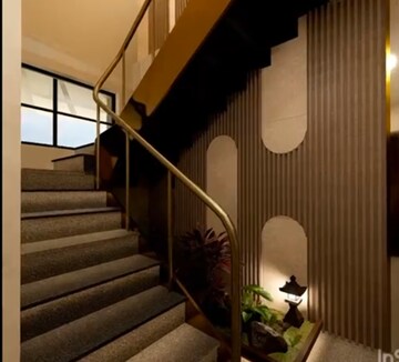 Staircase in 4 BHK Villa at Upsidc Site C – for Sale