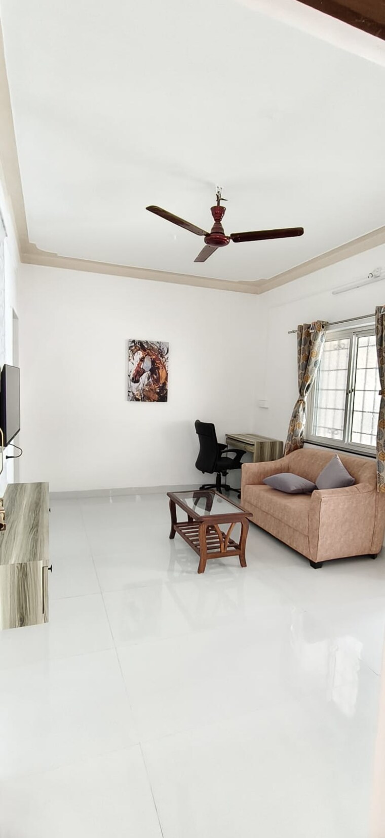 Living Room, wadgaon sheri 1 Bedroom 650 Sq.Ft. Independent House In Wadgaon Sheri Pune 9625049