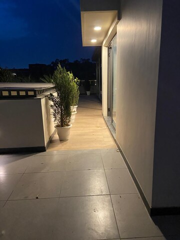 Terrace in 4 BHK Apartment at Vasant Vihar – for Rent