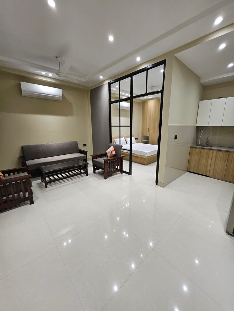 Living Room, central-park-i 1 Bedroom 800 Sq.Ft. Builder Floor In Sector 42 Gurgaon 9625146