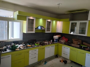 Kitchen in 3 BHK Apartment at LDA Parijaat Apartments, Faizabad Road – for Rent