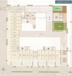 Floor Plan in  Shop at Abhishek Aura, Sama Savli Road – for Sale