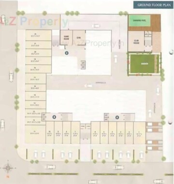 Floor Plan in  Shop at Abhishek Aura, Sama Savli Road – for Sale