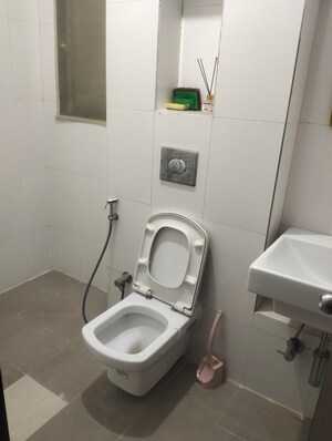 Bathroom in 1.5 BHK Apartment at Lodha Casa Royale, Balkum Pada – for Rent