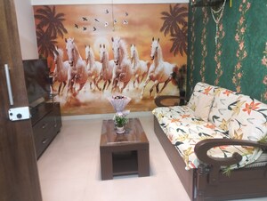 Living Room in 1.5 BHK Apartment at Lodha Casa Royale, Balkum Pada – for Rent