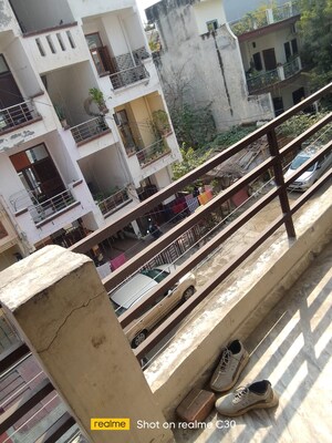 Balcony in 3 BHK Builder Floor at Swaran Jayanti Puram – for Rent