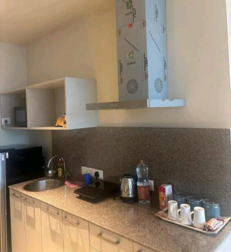 Kitchen, conscient-one-service-apartment 1 Bedroom 725 Sq.Ft. Apartment In Sector 109 Gurgaon 9625462