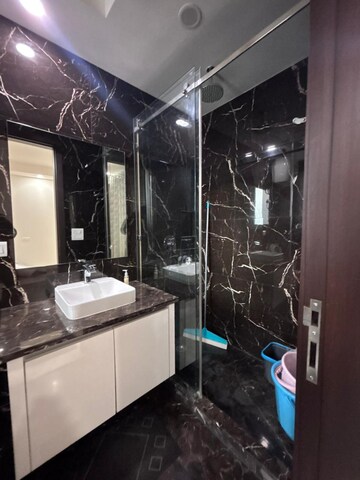 Bathroom in 4 BHK Builder Floor at Green Park Extension – for Rent