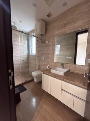 Bathroom in 4 BHK Builder Floor at Green Park Extension – for Rent