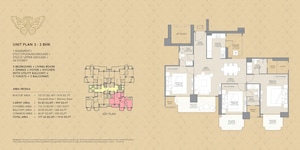 Floor Plan in 4 BHK Apartment at Gaur Chrysalis, Sector 22d Yamuna Expressway – for Sale