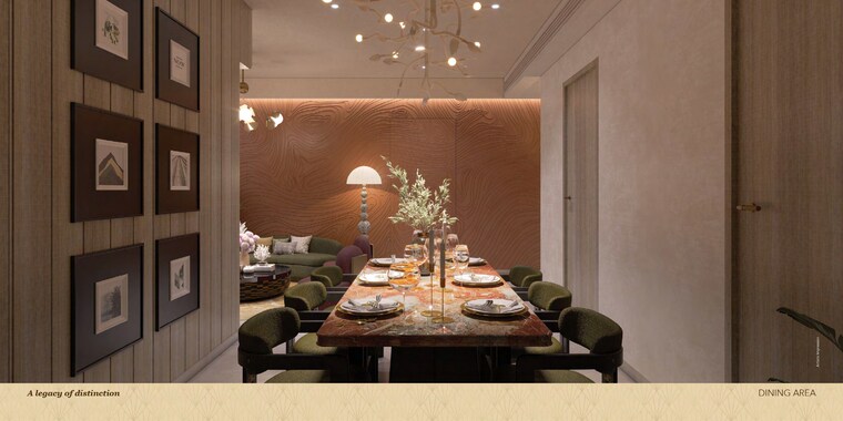 Dining area, gaur-chrysalis 4 Bedroom 2495 Sq.Ft. Apartment In Sector 22d Yamuna Expressway Greater Noida 9625506