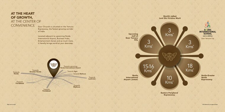 Map Location, gaur-chrysalis 4 Bedroom 2495 Sq.Ft. Apartment In Sector 22d Yamuna Expressway Greater Noida 9625506