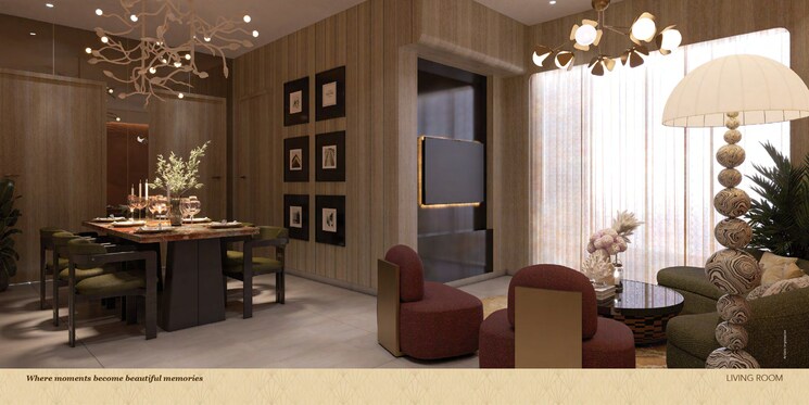 Living Room, gaur-chrysalis 4 Bedroom 2495 Sq.Ft. Apartment In Sector 22d Yamuna Expressway Greater Noida 9625506