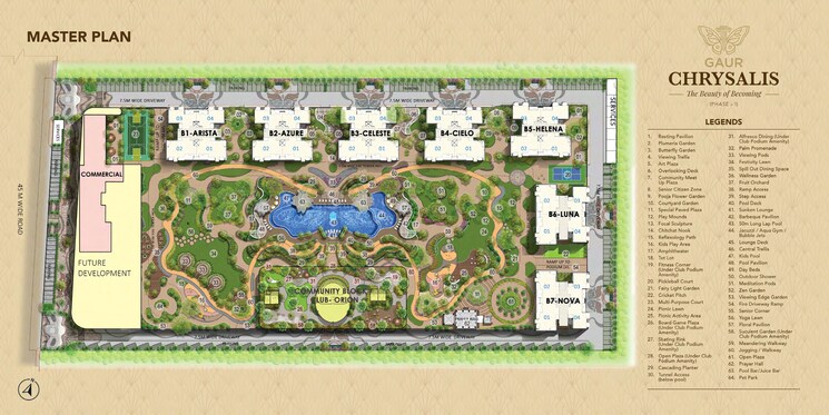 Master Plan, gaur-chrysalis 4 Bedroom 2495 Sq.Ft. Apartment In Sector 22d Yamuna Expressway Greater Noida 9625506