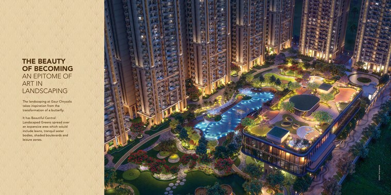 Garden, gaur-chrysalis 4 Bedroom 2495 Sq.Ft. Apartment In Sector 22d Yamuna Expressway Greater Noida 9625506