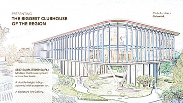 Staircase in 4 BHK Apartment at Gaur Chrysalis, Sector 22d Yamuna Expressway – for Sale